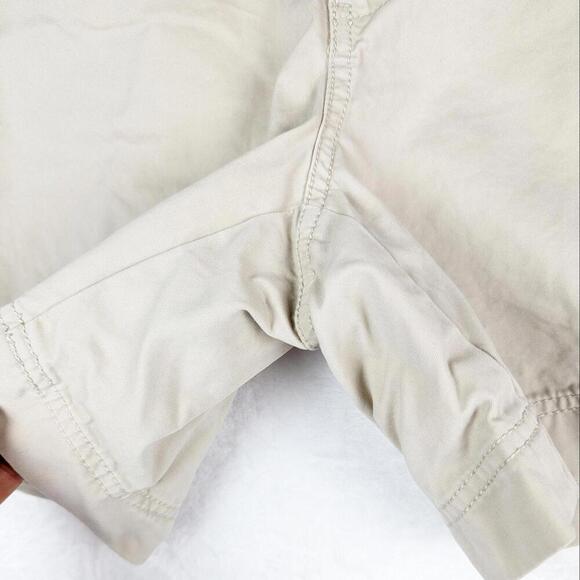 Eddie Bauer Mercer Fit Khaki Chino Shorts 2‎ Tan 100% Cotton - Picture 5 of 8